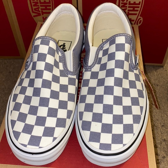 blue granite checkered vans